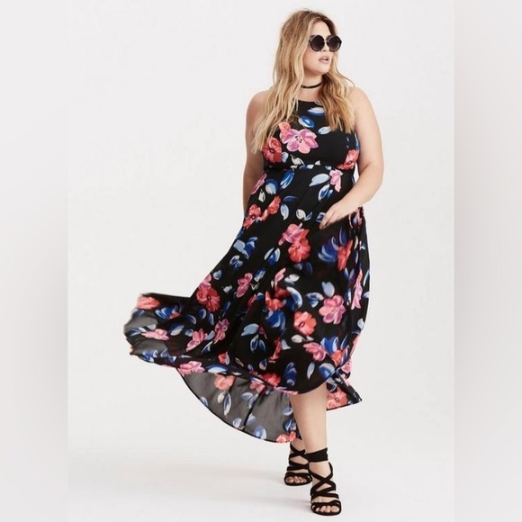 Torrid Floral Print Georgette High Neck
Maxi Dress size 16 - Picture 2 of 9